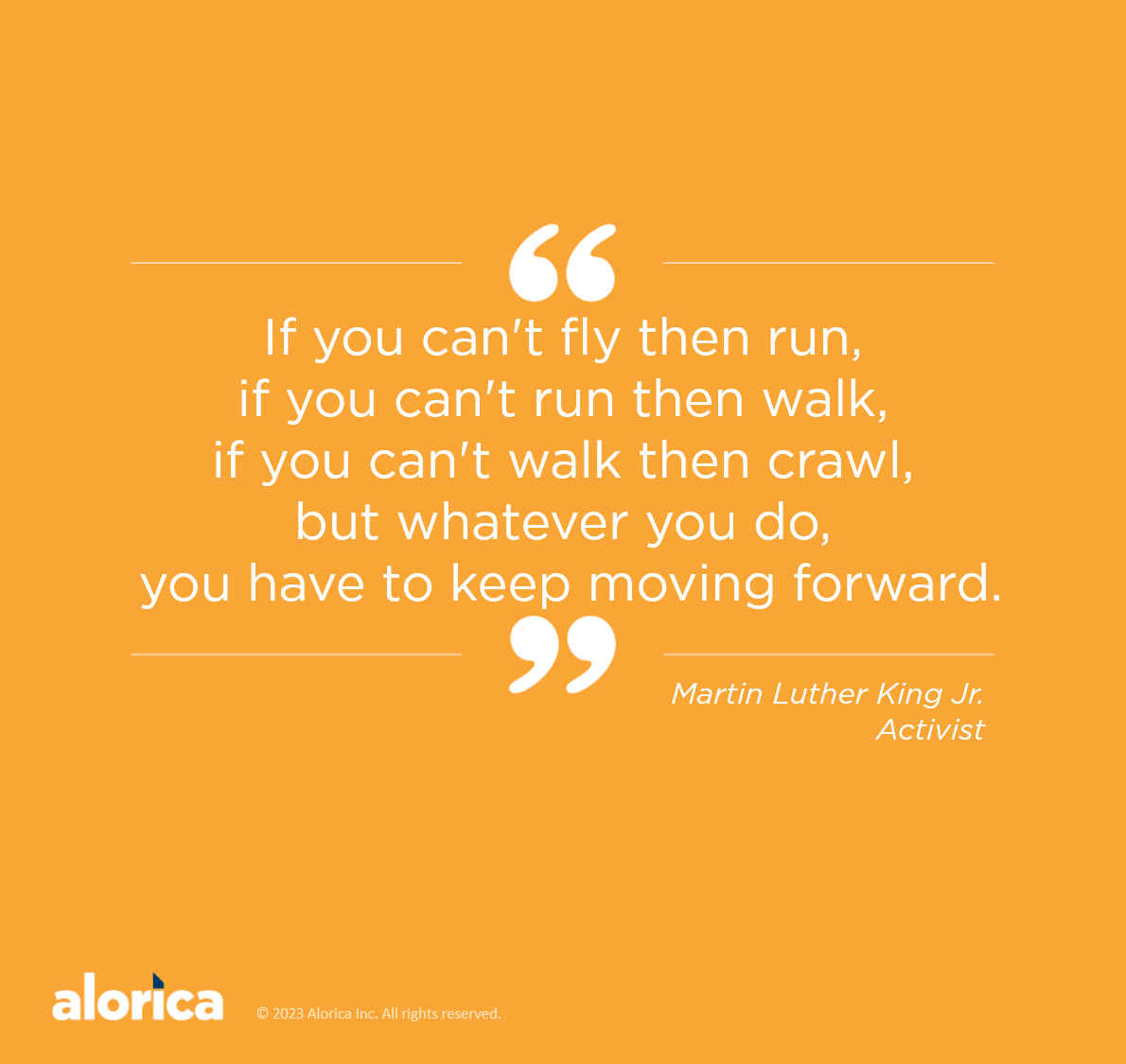 Today, we honor Martin Luther King Jr. with this #QuickQuoteMonday.