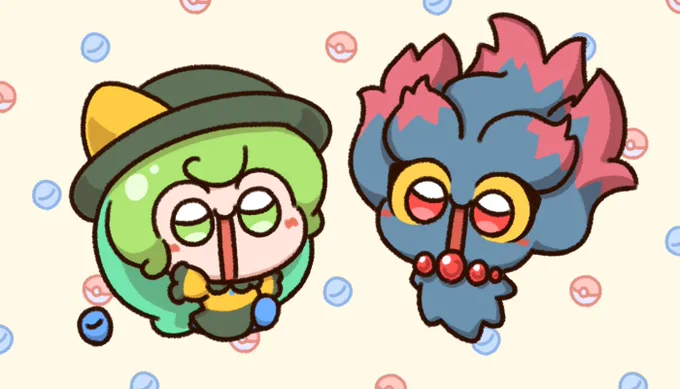 Commissin, Koishie and Misdreavus from Pokémon!Belated happy birthday and merry Christmas to  from !Thank you for doing commission with me! 