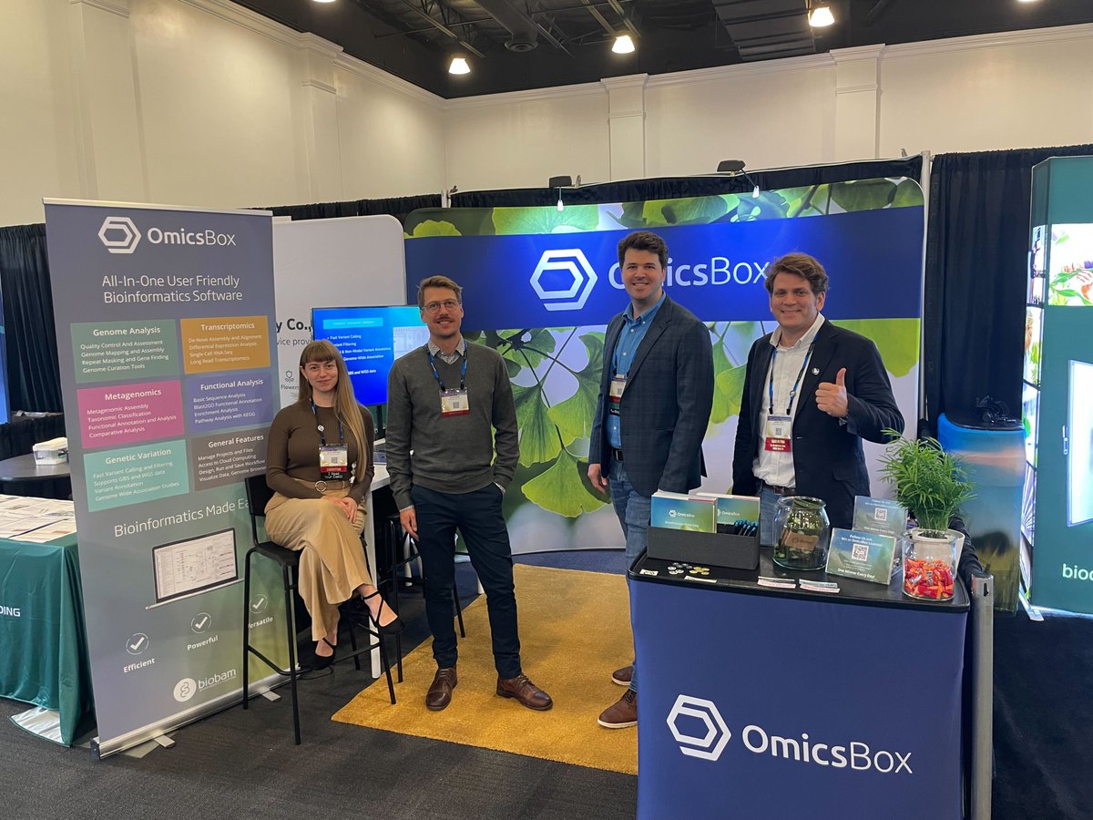 bio_bam's tweet photo. Here we are, #PAG23! Excited to return to the largest and most exciting AG-Genomics meeting in the world.
Visit us at 𝗕𝗼𝗼𝘁𝗵 𝟯𝟬𝟲, we’ll have cookies! 🍪
#BioBam #BioBamSquad #PAG30 #PAG2023 #Genomics #Biotechnology #Bioinformatics https://t.co/A60354GOw4