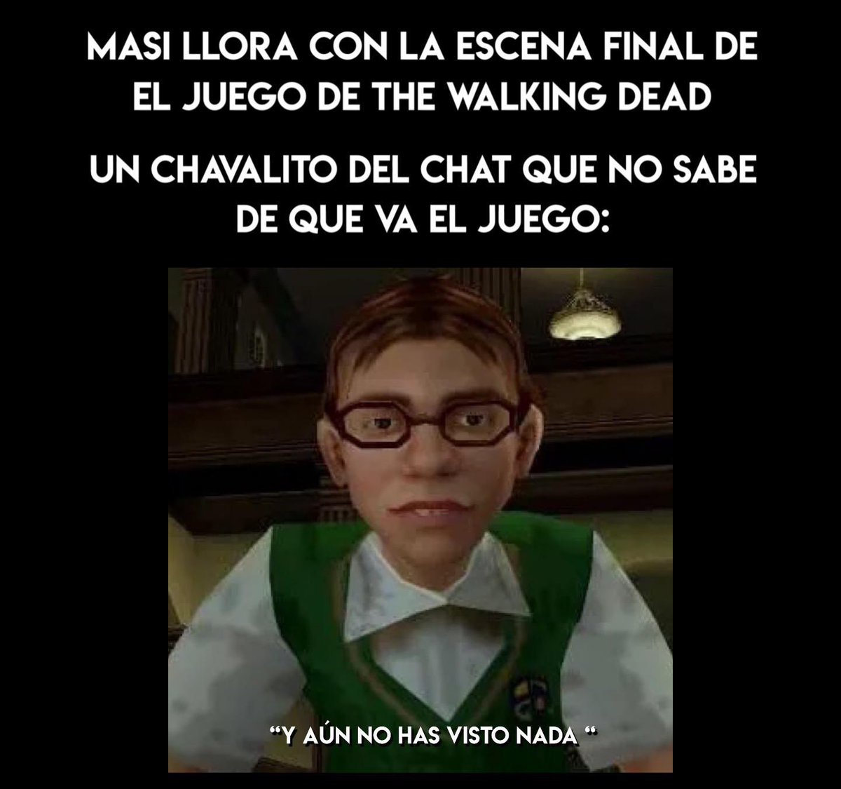 illojuan's tweet photo. ES TIEMPO ‼️

Temporada 2 de The Walking Dead con la Maripepi 🧟

Prepara café, dos cigarros liaos, un Monster Ripper y 2 paquete Boca Bits caducaos

Se nos mueren mínimo 7, si no, mierdón de directo

Nos vemos en 20 minutos

Qué putas ganas 🤓

https://t.co/nVcg2OcHeS https://t.co/X7mrUEa1hE
