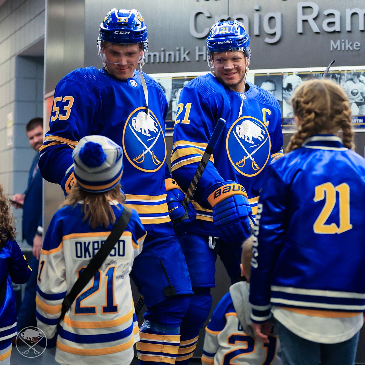 BuffaloSabres's tweet photo. A family affair ☺️ https://t.co/l66OsqDBD0
