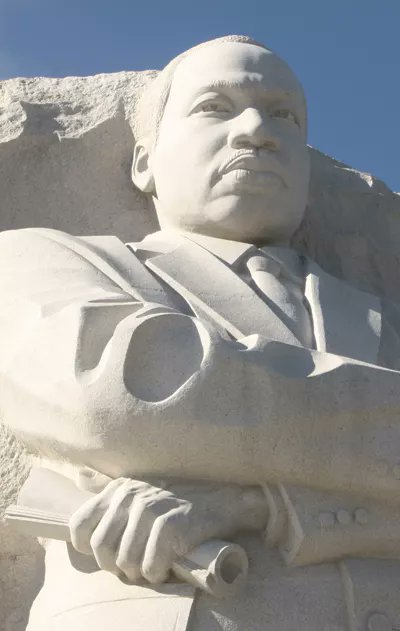 'Out of the mountain of despair, a stone of hope.' From the 'I Have A Dream' speech in Washington, DC, on August 28, 1963. Engraved on the Martin Luther King, Jr. Memorial in the District of Columbia, U.S.A. #MLK2023 #MLKDay