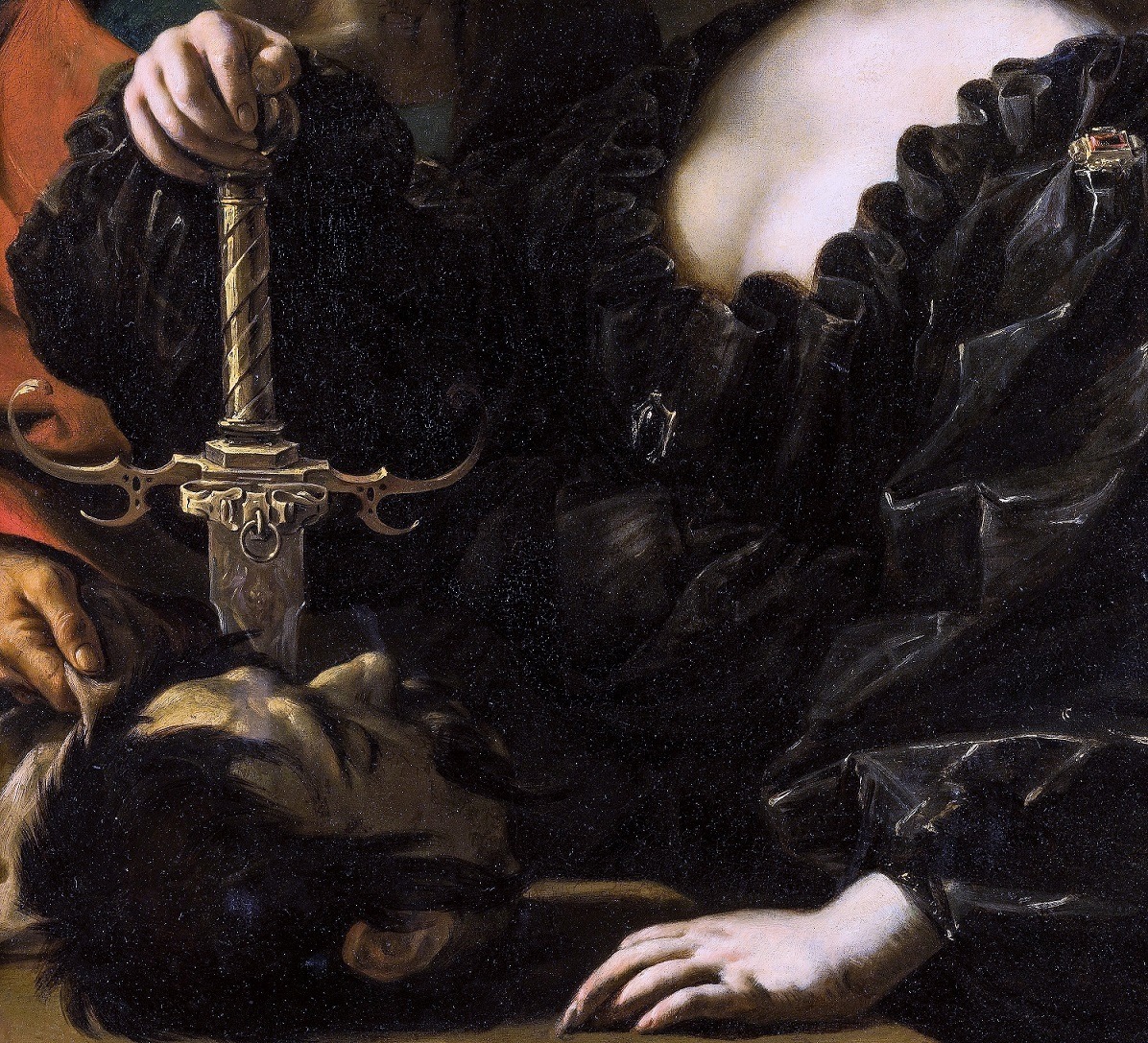 solisolsoli's tweet photo. Judith with the Head of Holofernes by Francesco Cairo (detail) https://t.co/EzMp6DOdCY