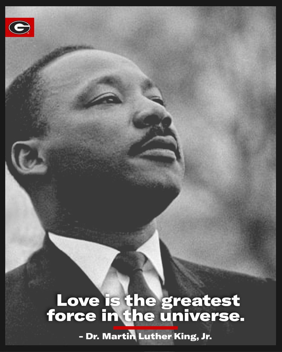 UGAAthletics's tweet photo. In moments like these, we lean on the words of Dr. Martin Luther King, Jr. and his enduring legacy of love. https://t.co/2r72264JDi