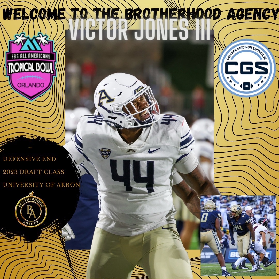bhoodagency's tweet image. Welcome To The Famlay @hunnidthousand ! 6’4 DE 124 Tkls, 22 TFls, 12 Sacks. @NFL @XFL2023 @CFL_News  #2023NFLDraft #2023Draft #NFL #XFL #USFL #CFL