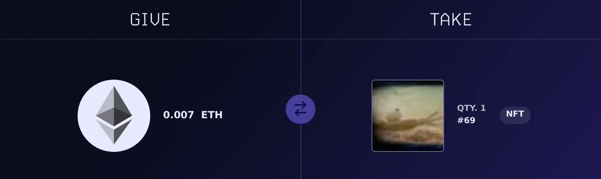 Swap #31 was taken on Ethereum. app.nft.org/ethereum/swap/…