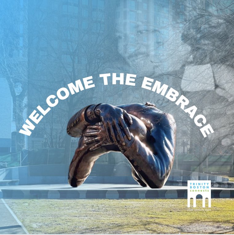 tbconnects's tweet photo. Happy Martin Luther King Jr. Day! We celebrate this weekend’s unveiling of #TheEmbrace on Boston Common - a monument of love and justice dedicated to Dr. King and Coretta Scott King, and our shared vision of an equitable Boston. y #healinginaction https://t.co/w2yjNrZylf