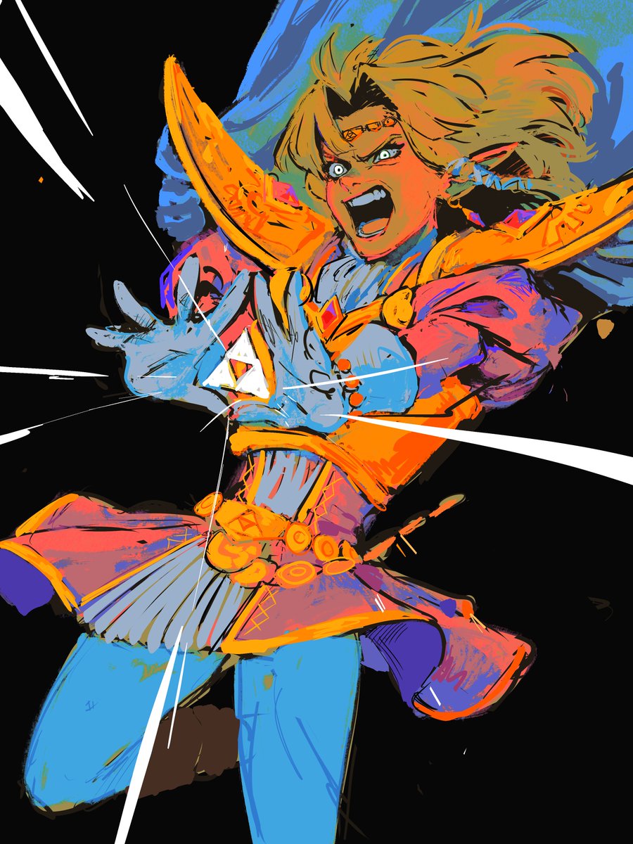 papabaybeanz's tweet photo. GGAAAAANNNNNOOOOOONNDDDDDOOOOOORRFFFFFF!!!!!!!!! 
#Zelda #Procreate #sorrythisissomessy https://t.co/4aRDnR176E