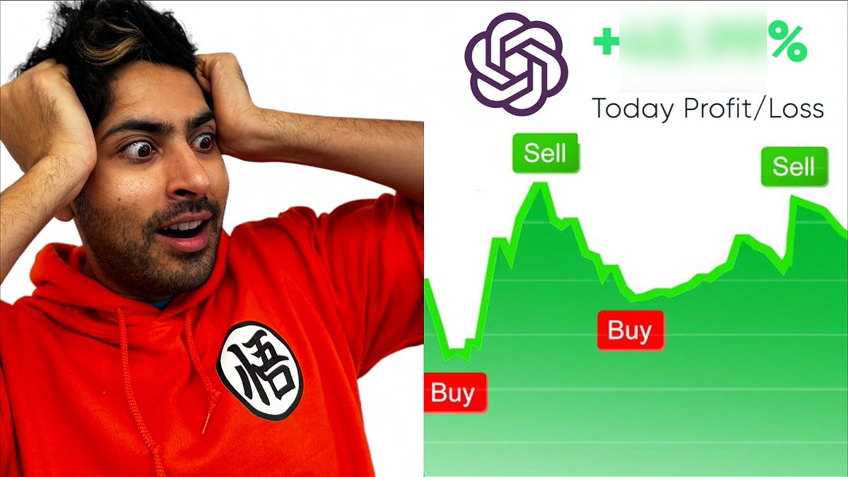sirajraval's tweet photo. I built a trading bot with ChatGPT &amp; gave it $2000 to invest in the stock market for 24 hours! It uses Deep Reinforcement Learning to optimize its trading strategy. I'll explain how I built it and my results in this video: 

https://t.co/mB7nMBks4a https://t.co/KXADMNZV0A