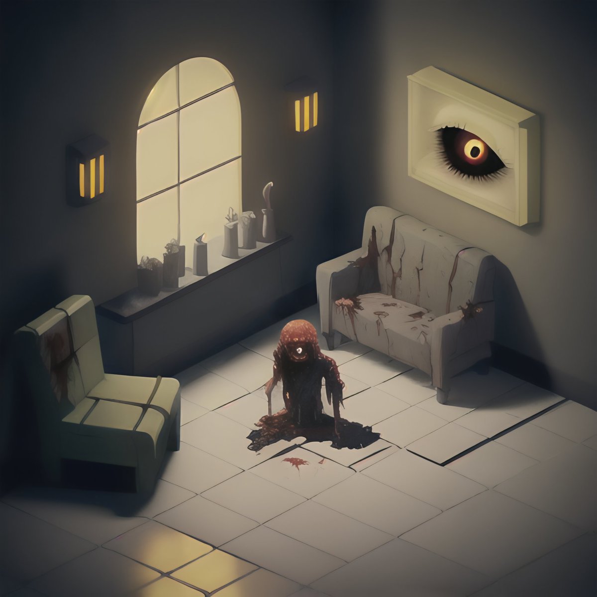 hamilto8's tweet photo. Saw some people posting isometric 3D art from Stable Diffusion and thought I'd give it a go. Tried for a few different themes: Fantasy, Horror, Sci-Fi, and Mystery
#aiart #stablediffusion #synthography #digitalart #isometric3D https://t.co/DFjnvsmwKi
