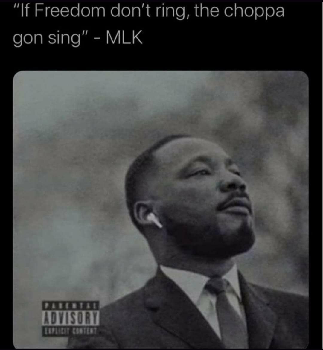 DeltaWhiskey89's tweet photo. Happy #MartinLutherKing Day 😎 https://t.co/5EkMCoIlJf