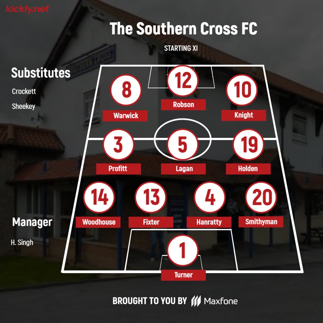FT: Park End Rovers FC 1-3 The Southern Cross 

⚽️ L. Woodhouse
⚽️🅿️ D. Knight
⚽️ R. Crockett
🅰️ S. Hanratty
🅰️ M. Lagan
🅰️ H. Robson

🏆 MOTM: G. Turner 

Back to winning ways and 3 points. Turner saving a penalty at 2-1 to keep us in it. Onto Redcar CF next week.

<a href="/langbaurgh/">Manjaros Langbaurgh League</a>