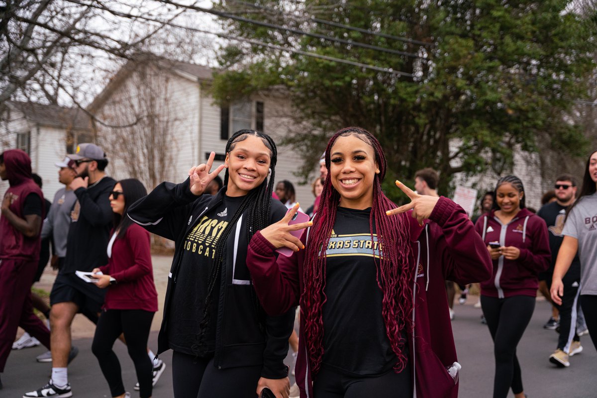 𝗔 𝗱𝗮𝘆 𝗳𝗼𝗿 𝘀𝗲𝗿𝘃𝗶𝗰𝗲 Important morning of reflection in the San Marcos MLK March & Celebration with the rest of @TxStateBobcats #MLKDay