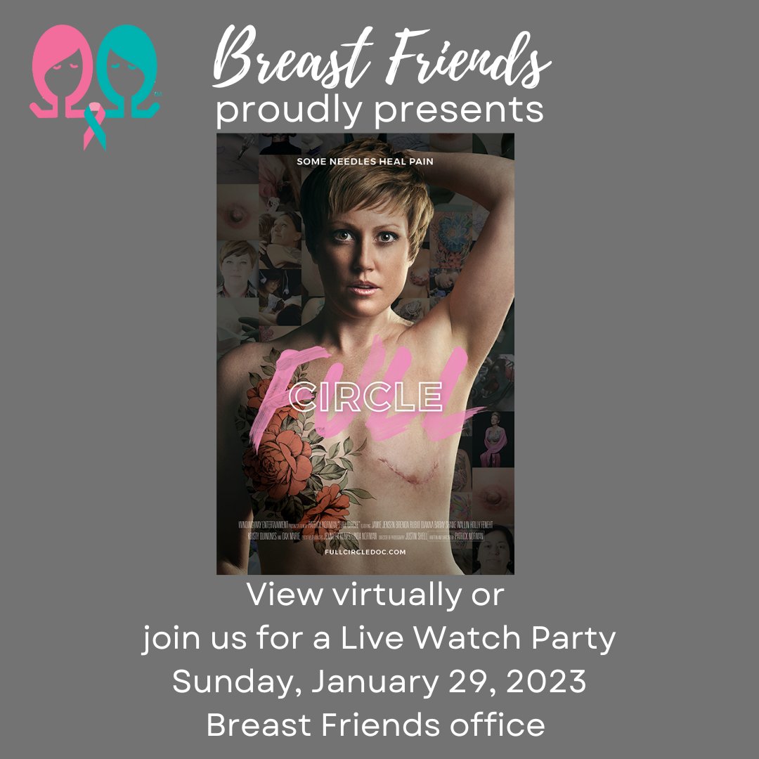 Breastfriends's tweet photo. Patrick Norman, Director of Full Circle, post mastectomy tattoo documentary. 9 am 1/18 Listen https://t.co/Pbb68PKb1K or watch https://t.co/6tW56cinoF https://t.co/qqJf8rwowl
#breastfriendscancersupportnetwork  #breastcancer   #fullcircledoc #mastectomytattoos #nippletattoos https://t.co/MzUtcFf5IF