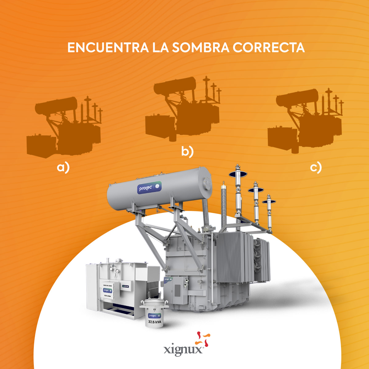 XIGNUX's tweet photo. ¡Comencemos el día poniendo a prueba nuestra visión! 👀⚡
¿Encontraste la sombra correcta de los transformadores #Prolec? Deja tu respuesta en comentarios. 👇
#XignuxEnergizaLaVida https://t.co/qEYe3bDtId