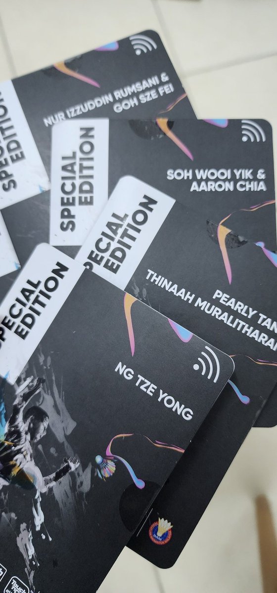 jaclim_yohan's tweet image. Tng NFC Badminton special edition
RM35 + postage
PearlyThinaah
AaronWooiyik
DinFei
NgTzeYong

DM if interested
#PMO2023 #touchngo #nfc #specialedition #BadmintonMalaysia