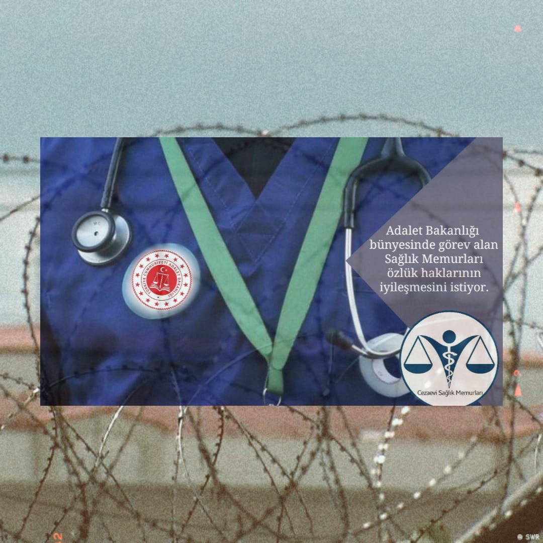 Özlük haklarımızın iyilestirilmesini istiyoruz
CezaeviSaglikcilarUnutuldu
<a href="/bybekirbozdag/">Bekir  Bozdağ</a> <a href="/dbdevletbahceli/">Devlet Bahçeli</a> <a href="/RTErdogan/">Recep Tayyip Erdoğan</a> <a href="/ctekurumsal/">Ceza ve Tevkifevleri Genel Müdürlüğü</a> <a href="/YavuzEnis/">Enis Yavuz Yıldırım</a> <a href="/hasanakceviz/">Hasan AKCEVİZ</a> <a href="/cahitcihadsari/">Cahit Cihad SARI</a> @burakceyhan3
<a href="/fserkang/">Fatih Serkan GÜNAYDIN</a>