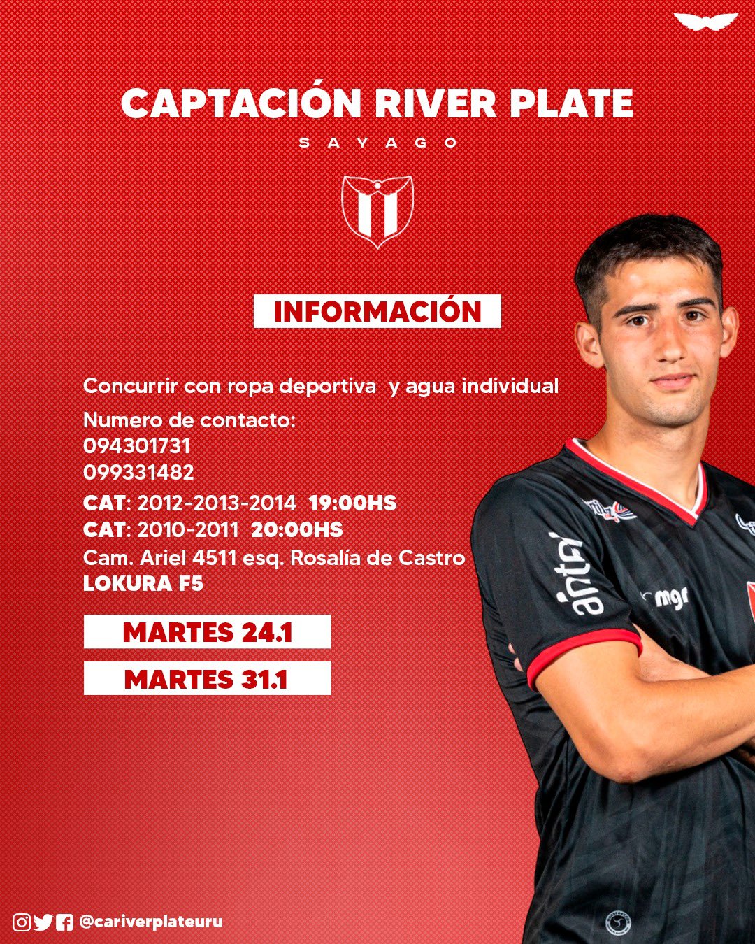 Ropa deportiva online de river plate