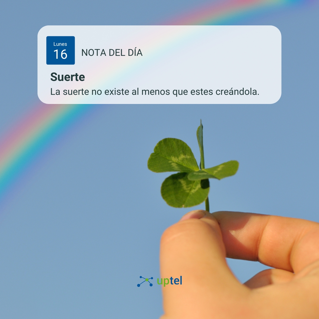 UptelMx's tweet photo. El mejor amuleto de buena suerte en el trabajo es tu desempeño ☘️✨
.
.
.
#uptelmx #uptel #mx #lunes #goddluck #desempeñolaboral #trabajo https://t.co/x8FjXJlmzH