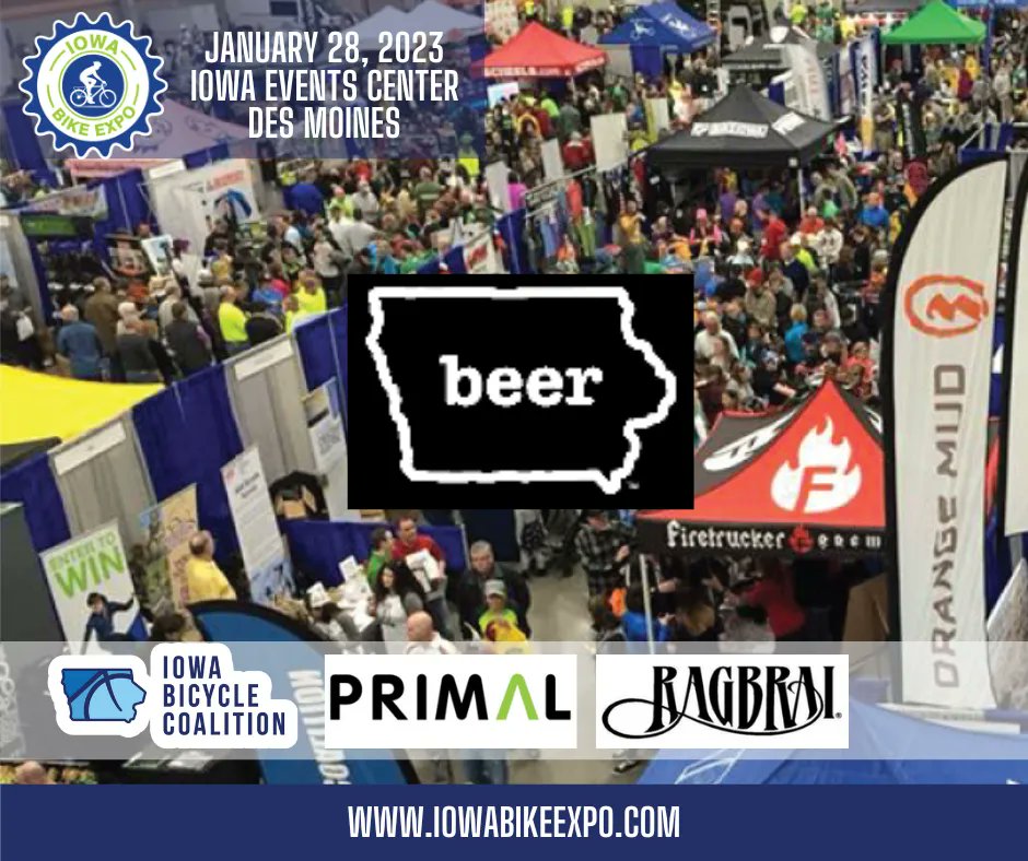 iowabikeexpo's tweet photo. Iowa Craft Beer Tent will be at the Iowa Bike Expo on January 28 at the Iowa Events Center in Des Moines.  https://t.co/t7wigGe3rh https://t.co/ggmZP9alfE