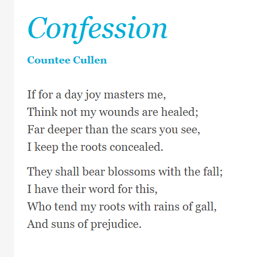 aboredlittleboy's tweet photo. countee cullen. 'suns of prejudice' is a superb phrase https://t.co/c84eci1UqF