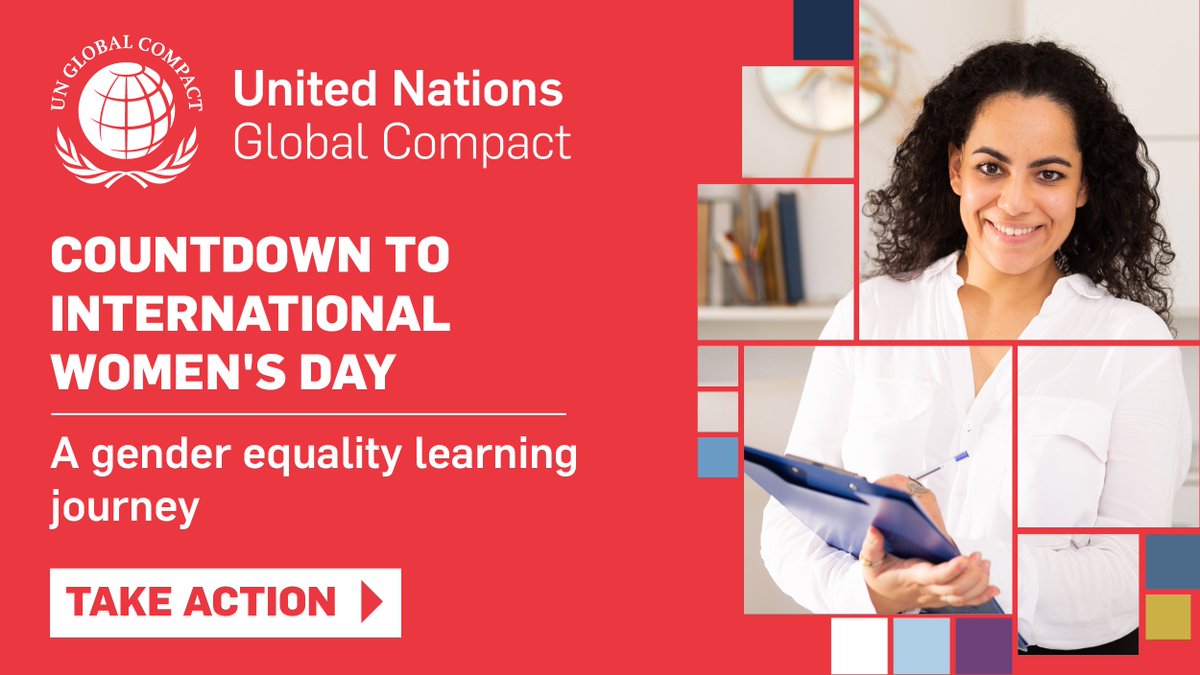 UN Global Compact (@globalcompact) on Twitter photo 📢 It’s time to move from commitment to action for #GenderEquality!
Join our Countdown to #IWD2023, a 6️⃣-week learning journey from the UN <a href="/globalcompact/">UN Global Compact</a> Academy🎓 designed to advance women’s rights in business. Learn more: 🔗 info.unglobalcompact.org/iwd-countdown
#UnitingBusiness 📢 It’s time to move from commitment to action for #GenderEquality!
Join our Countdown to #IWD2023, a 6️⃣-week learning journey from the UN <a href="/globalcompact/">UN Global Compact</a> Academy🎓 designed to advance women’s rights in business. Learn more: 🔗 info.unglobalcompact.org/iwd-countdown
#UnitingBusiness