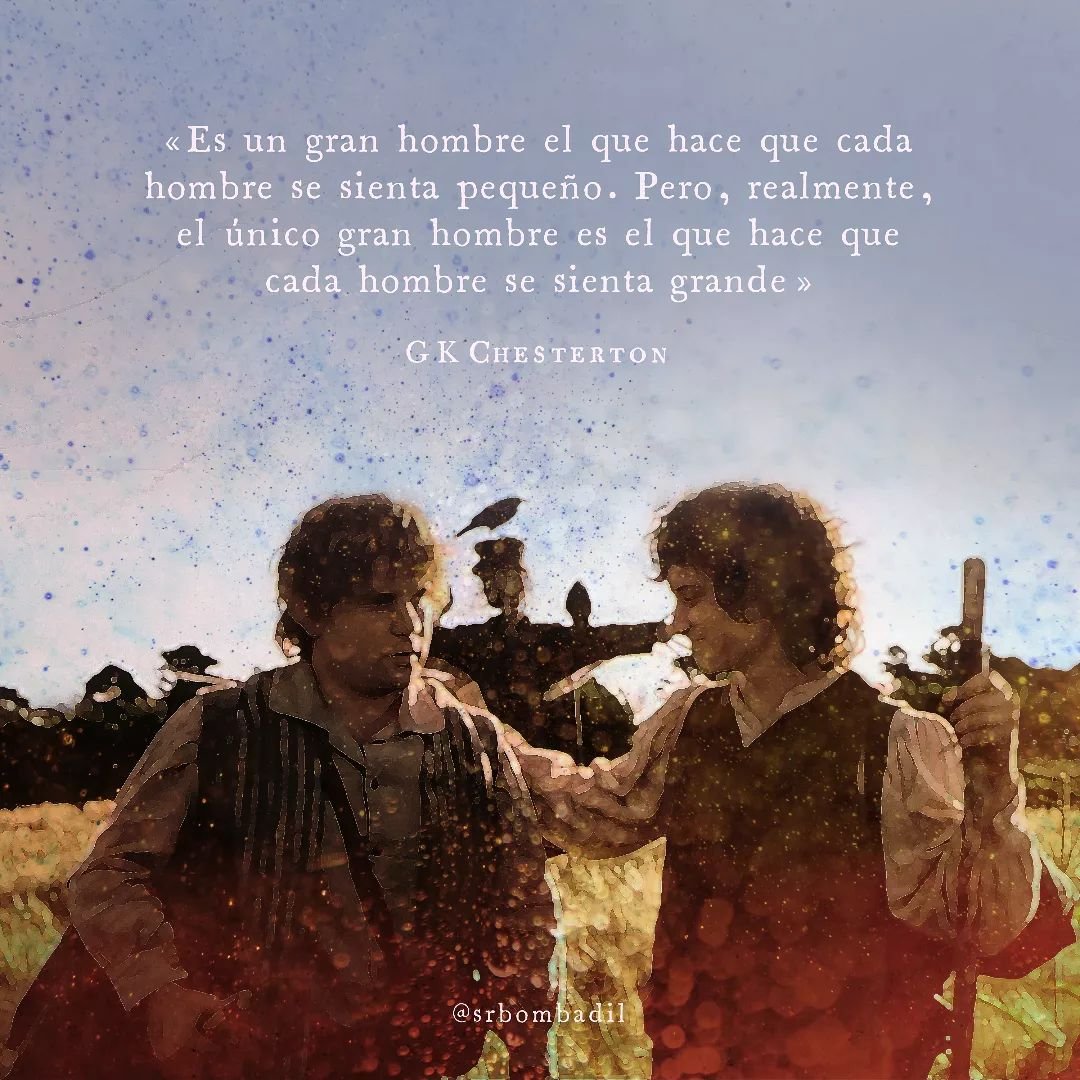 srbombadil's tweet photo. G. K. #Chesteron en "Charles Dickens".
Leí la frase y se me vino a la cabeza la figura de Frodo ayudando a Sam. De como ayudó a forjar el héroe que llevaba dentro...
#jrrtolkien #esdla #elseñordelosanillos #hobbit #frodo #amigos #gkchesteton #tierramedia https://t.co/KTzRey0goL
