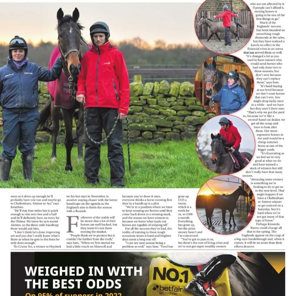 Thanks to <a href="/RacingPost/">Racing Post</a> for visiting our yard in Yorkshire. Reet champion! <a href="/YorkshireRacing/">Go Racing in Yorkshire</a>