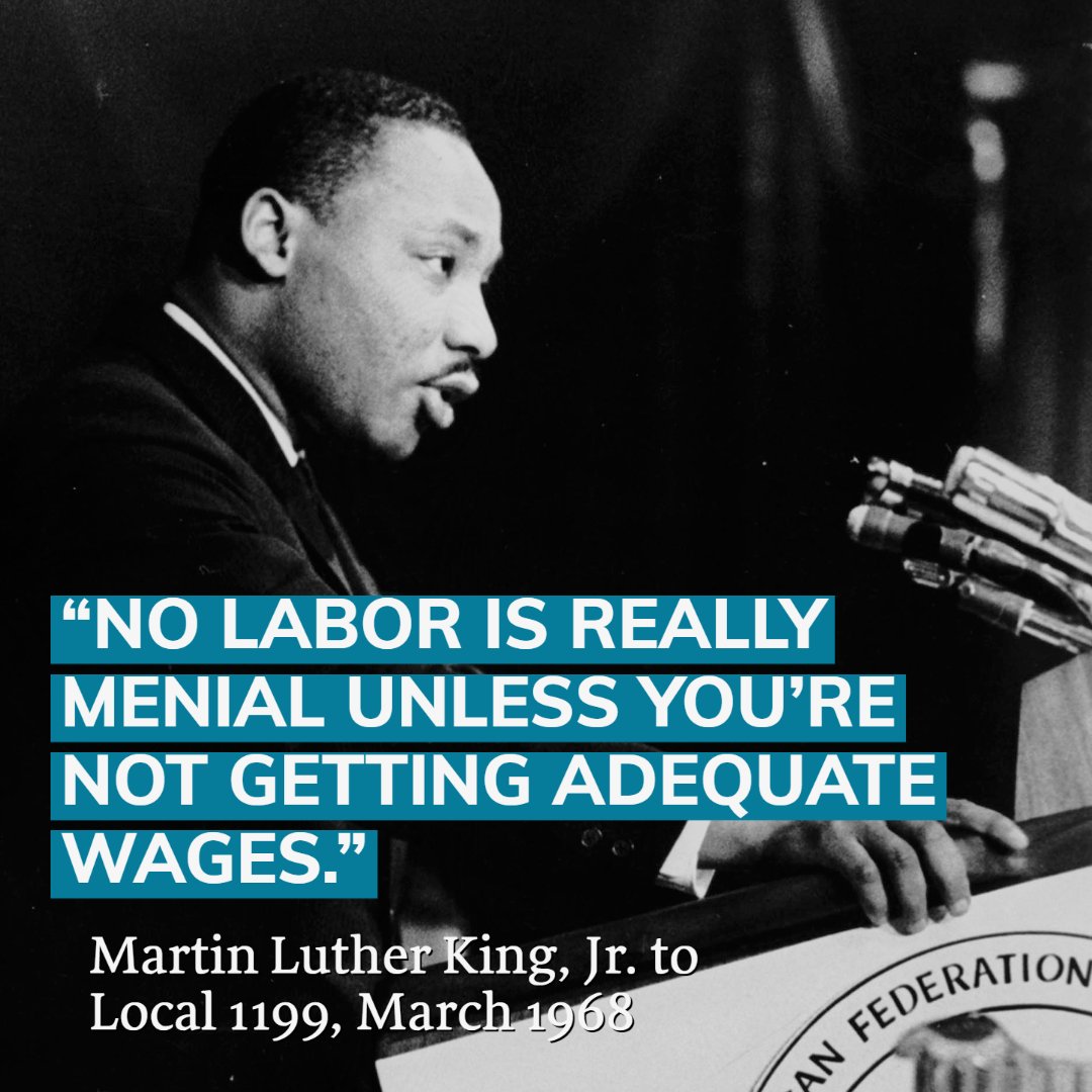 Today we honor Dr. Martin Luther King Jr. and his lifetime of work fighting for equal justice, which continues today. The labor movement and the fight for racial justice are deeply connected—an injury to one is an injury to all!