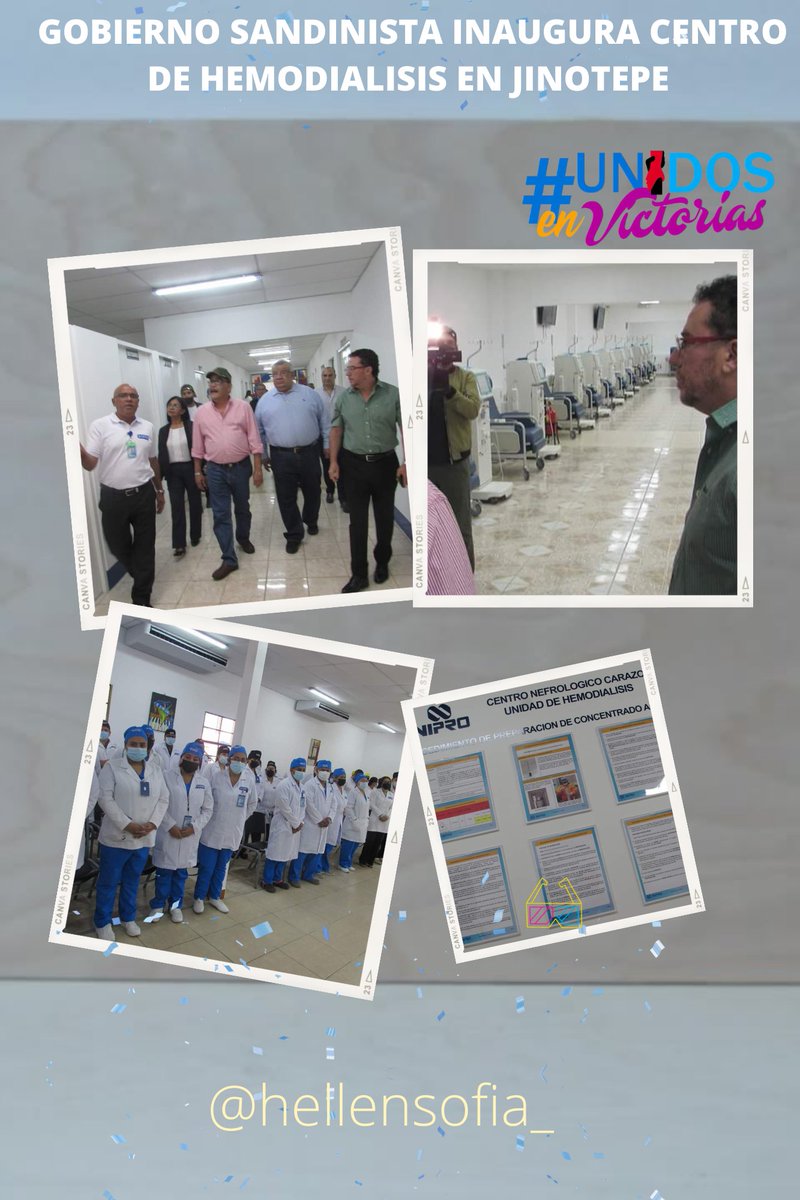 👉 el GRUN inauguró este #16Enero el Centro de Hemodiálisis en Jinotepe

➡️ Contará con 78 maquinas que permitirá atender a 450 herman@s con problemas renales.

Fotos 📷👆

<a href="/superfrog89/">S̲u̲p̲e̲r̲f̲r̲o̲g̲8̲9̲</a> <a href="/FloryCantoX/">Flor y Canto 🇳🇮</a> <a href="/Comandant3Perro/">💻🅲🅾🅼🅰🅽🅳🅰🅽🆃🅴 🅿🅴🆁🆁🅾☄️📲🐶🇳🇮⚪</a>