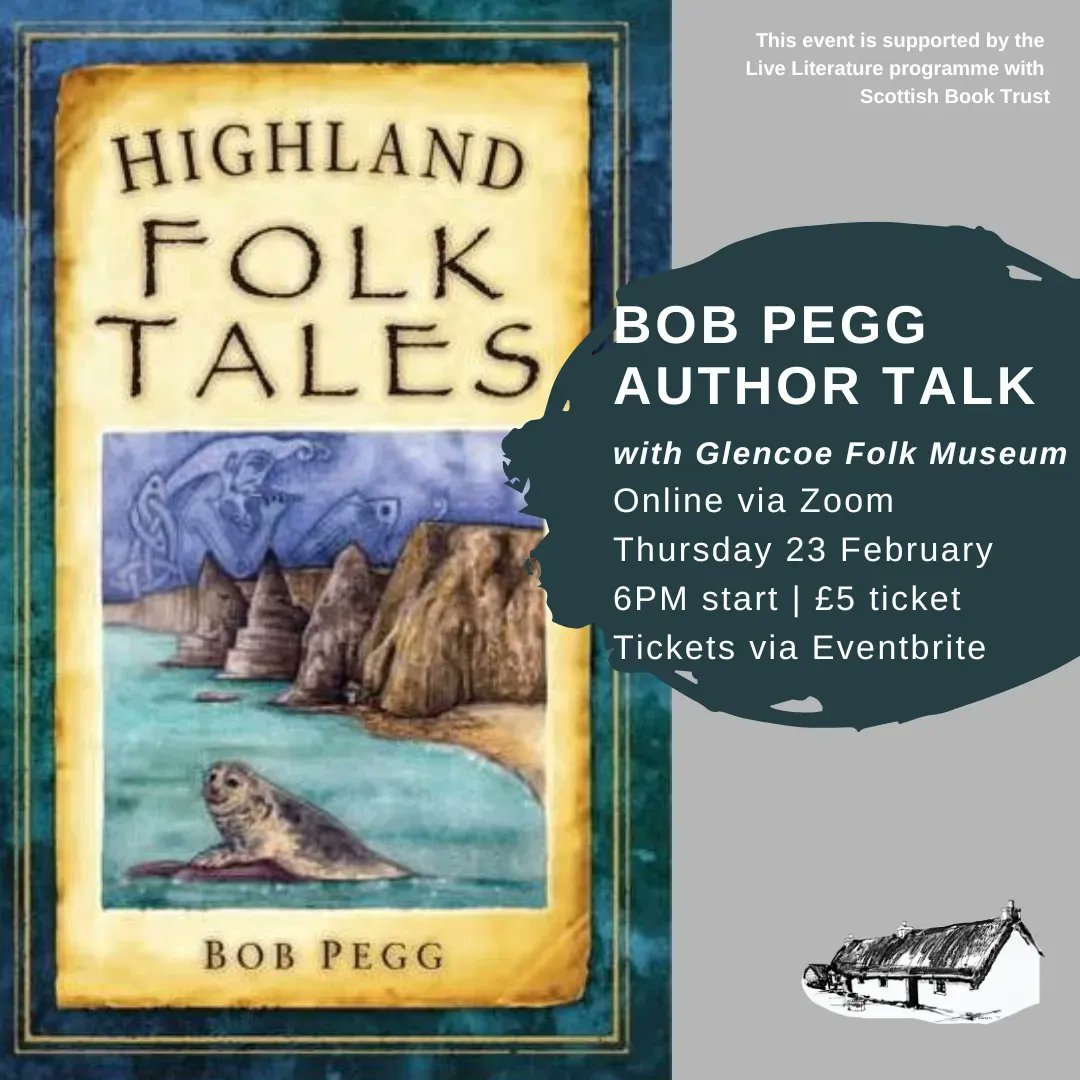 📚👩‍💻 We have two upcoming online author talks, thanks to support from @scottishbktrust. @Alexincrimeland will join us to discuss her novel set in Glencoe. buff.ly/3GMouY4 Then Bob Pegg, author of ‘Highland Folk Tales’, will share some stories. buff.ly/3ZDRmKE