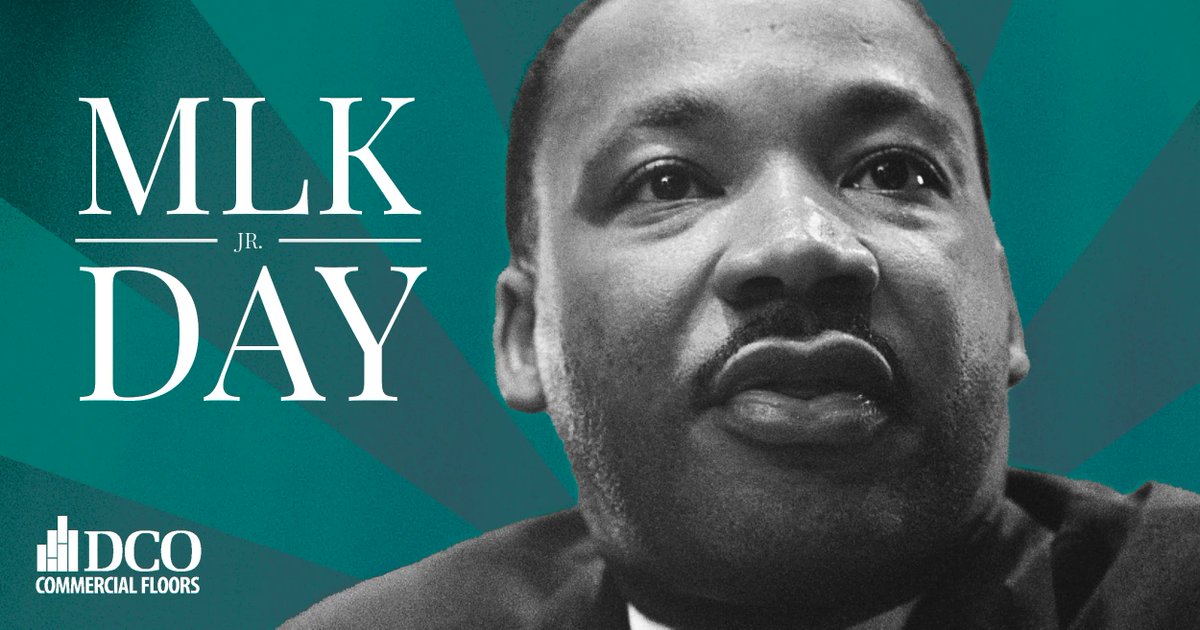dcocommercial's tweet photo. Today we reflect on Dr. Martin Luther King Jr.'s influence and efforts in our history. We celebrate his life and the legacy he has left behind. Happy MLK day!

" The time is always right to do what is right. " - Martin Luther King Jr.

#happyMLKday #MLK #StayintheknowwithDCO https://t.co/QQG3diHxM8