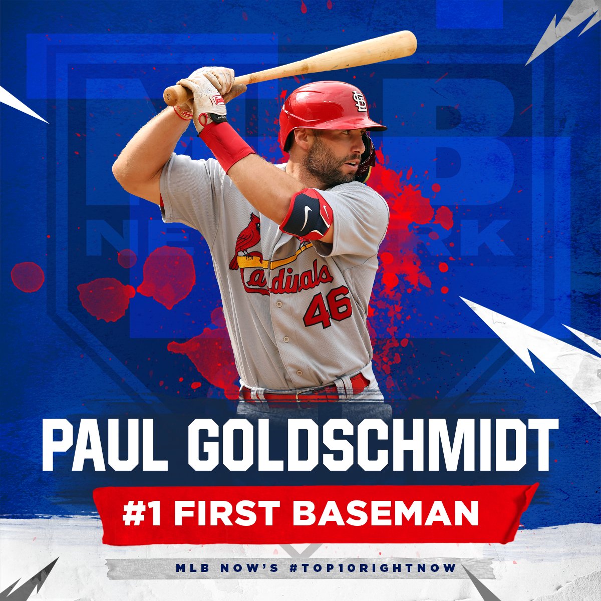 The NL MVP Paul Goldschmidt is our #⃣1⃣ First Baseman heading into 2023!

#Top10RightNow | <a href="/Cardinals/">St. Louis Cardinals</a> | <a href="/MLBNow/">MLB Now</a>