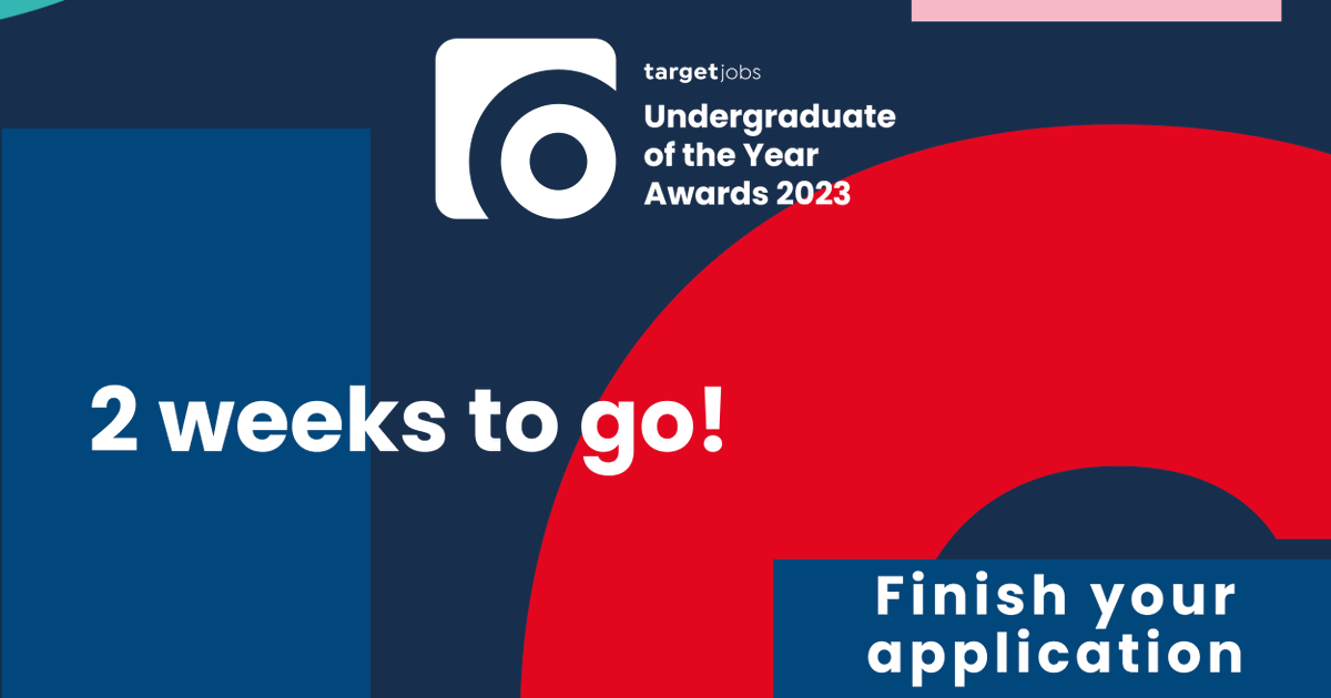 targetjobsUK's tweet photo. Nominate yourself for one of our 13 categories, and you could be in with the chance of winning money-cant-buy prizes!
The deadline to submit your application is the 30th January... So go go go before it's too lateπ https://t.co/qj4fEV54J9
#ugoty #ugoy #competition #students https://t.co/uHcMQfmB9X