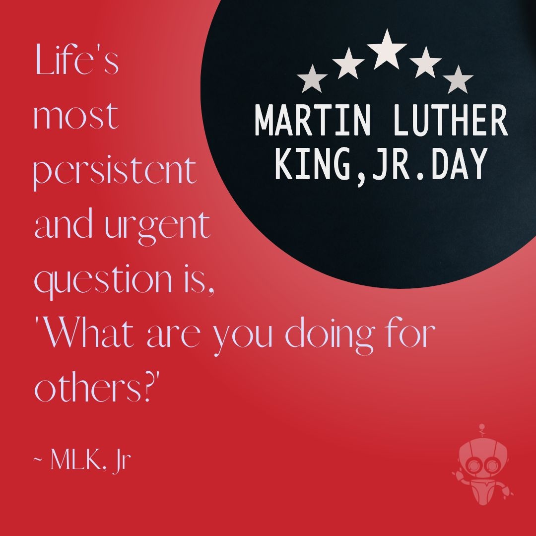 brainybytes's tweet photo. Doing for others can be one of life's greatest blessings.
💙
#mlk #mlkday #mlkjr #mlkquotes #martinlutherking #martinlutherkingjr #martinlutherkingjrday #doingforothers #helpingothers https://t.co/a84EkAG6PB