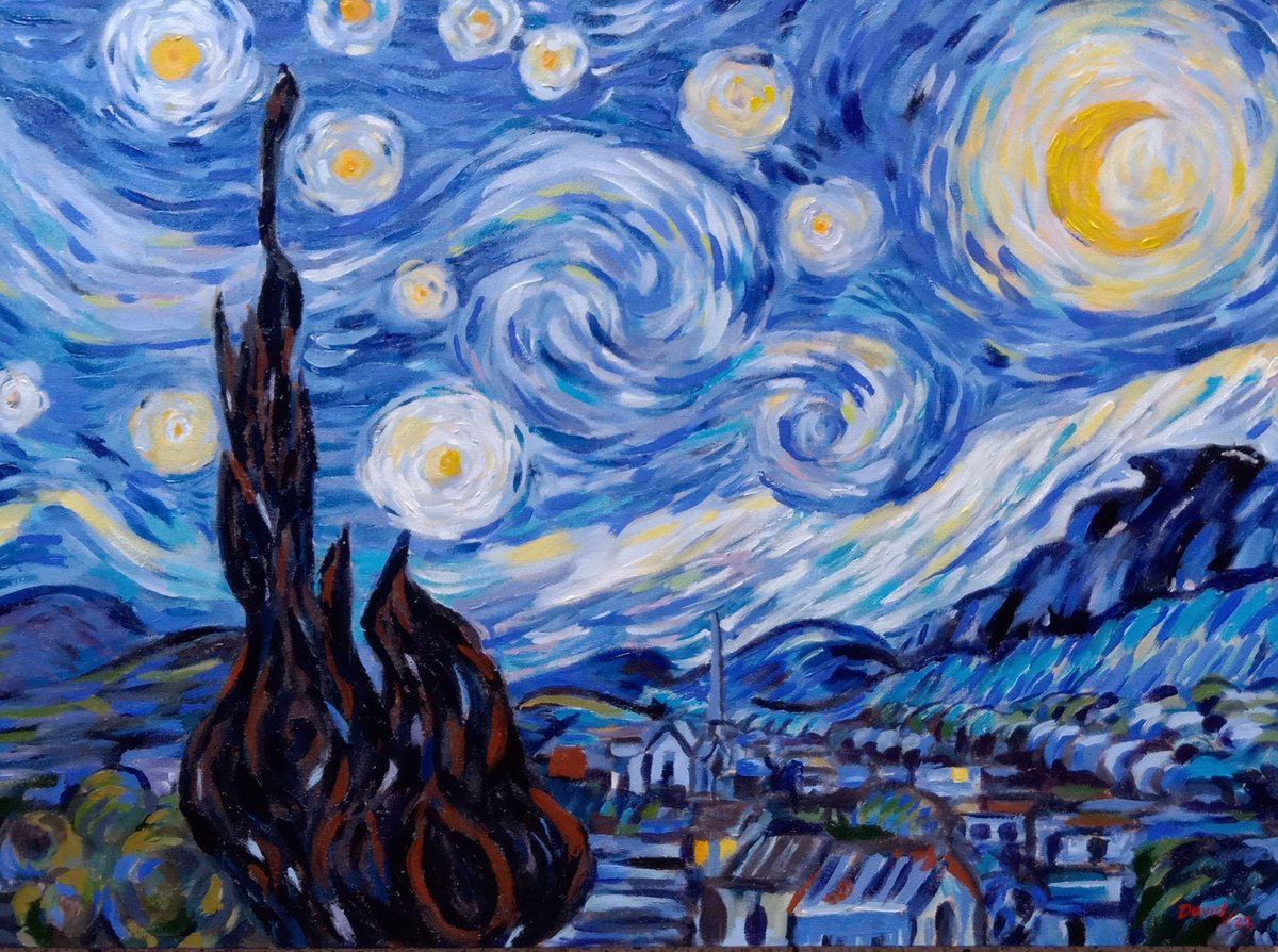 Versión de la noche estrellada de Vincent Van Gogh. 2022.

#bluemonday
#artistasmedellín
#artistasantioqueños
#artistascolombianos
#lanocheestrellada