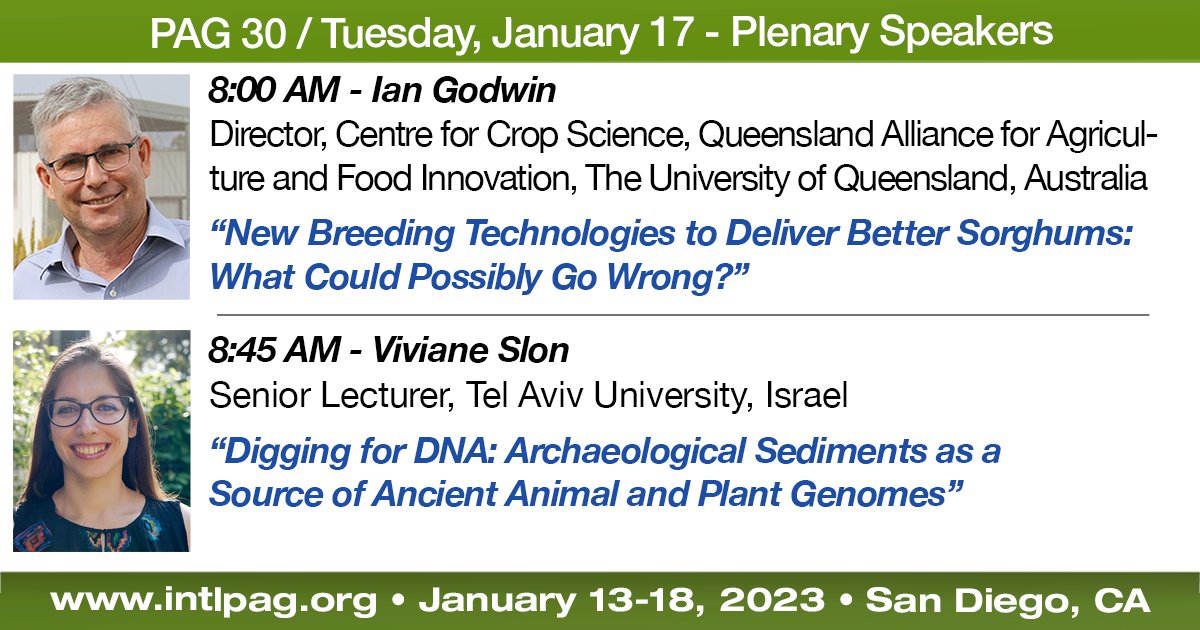 #PAG30 Plenary Speakers for Tomorrow, Tuesday, January 17 will be Ian Godwin / 8:00 am, and Viviane Slon / 8:45 am. We hope you will join us.