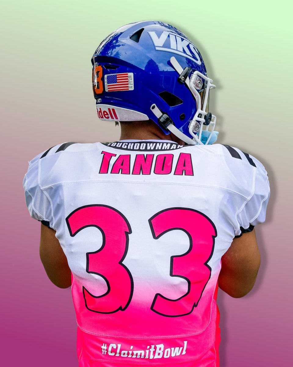 lyndonftanoa's tweet photo. Thankful for the opportunity to play for a bigger cause. Representing Sparks legacy and my uncle who passed of brain tumor a few years ago. Can’t wait to play with my South Squad today at 5pm. Sparks Strong! @CleatsV @CurtisViksFball @MaluStrength #faiilagistrong #claimit https://t.co/Se8u8TD13g