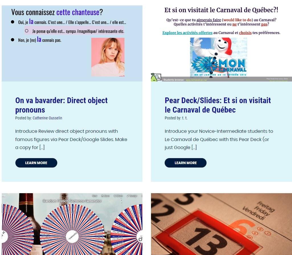 #langchat #FrenchTeachers 15 new teacher-created activities have been posted on the <a href="/AATFrench/">AATF</a>’s Shared Resource platform. We’re starting the new year by supporting teachers with these open-to-all, keyword-searchable activities. #ÉchangerPourSenrichir 

 frenchteachers.org/shared-resourc…