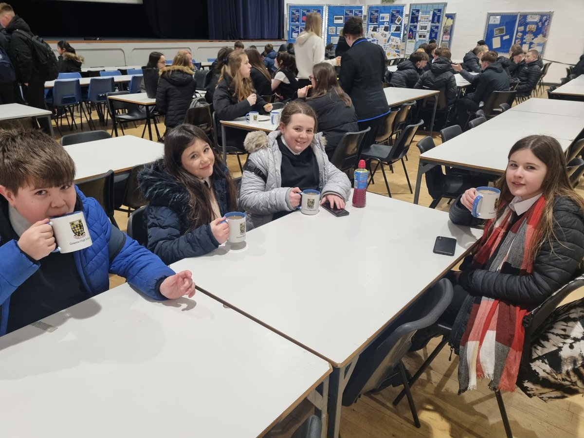 Our free breakfast club got off to a great start this morning! If you would like to help you can donate at ko-fi.com/graemehighscho…