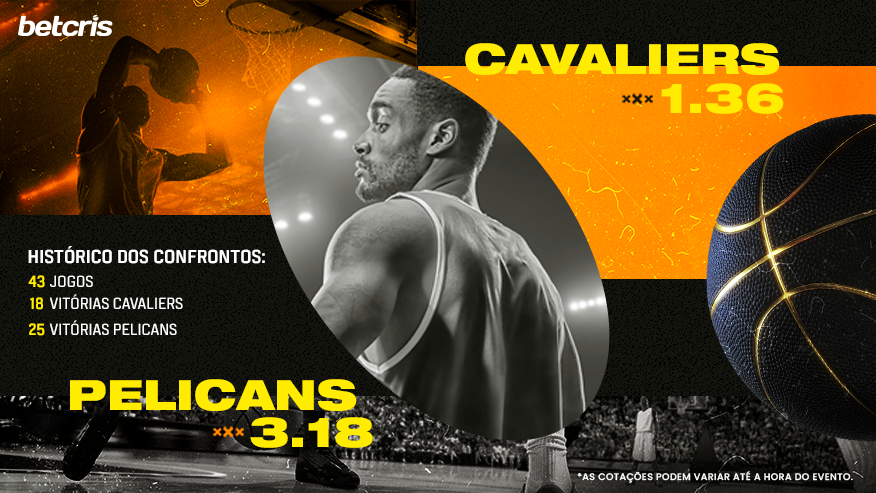 Dia do maior basquete do mundo! 🔥

Cavaliers x Pelicans duelam em busca da vitória em Nova Orleans.

Será que teremos mais uma vitória do Pelicans? Ou será que o Cavaliers vence este duelo? 🏀

Aposte agora mesmo bit.ly/3uC8LX7 😉

#NBA #BETCRIS