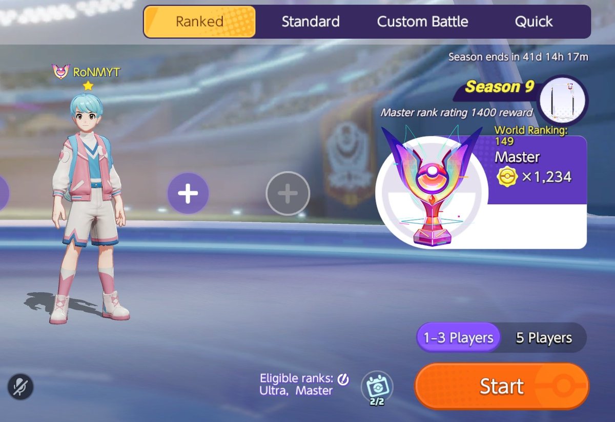 149 that's the highest ranking i ever got! Barely getting matched in masters solo! Not a single matching in 3 hours later got a few matches #PokemonUNITE #Pokemon #unite #master #pokemonunitemaster