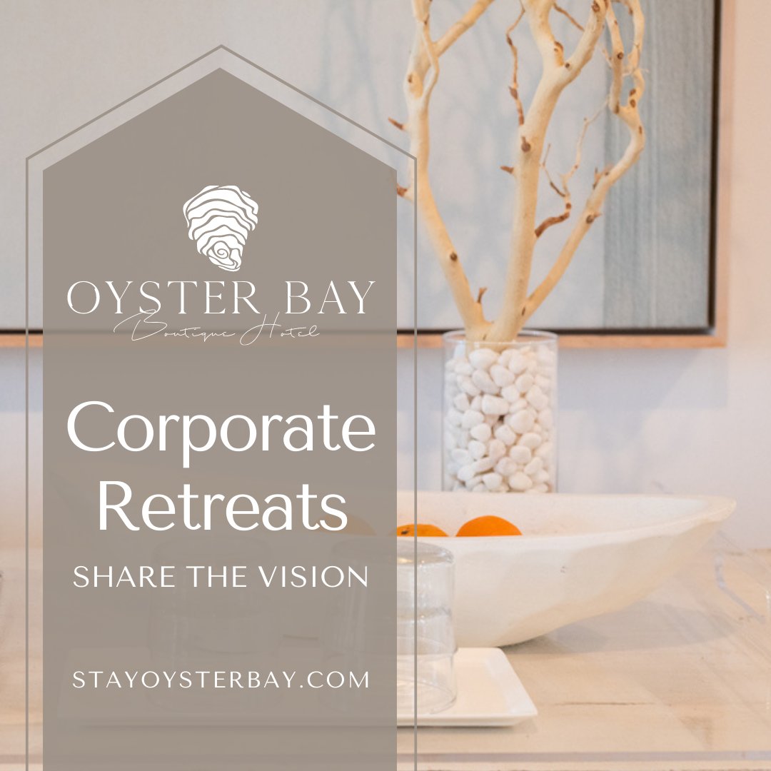 Get Away and Develop the Possibilities!

#stayoysterbay #stayawhile #theworldisyouroyster #corporateretreats #privateevents #luxuryhotels #corporate #teambuilding #corporategifts #catering #luxuryevents #parties #food #travel #meetings #branding
