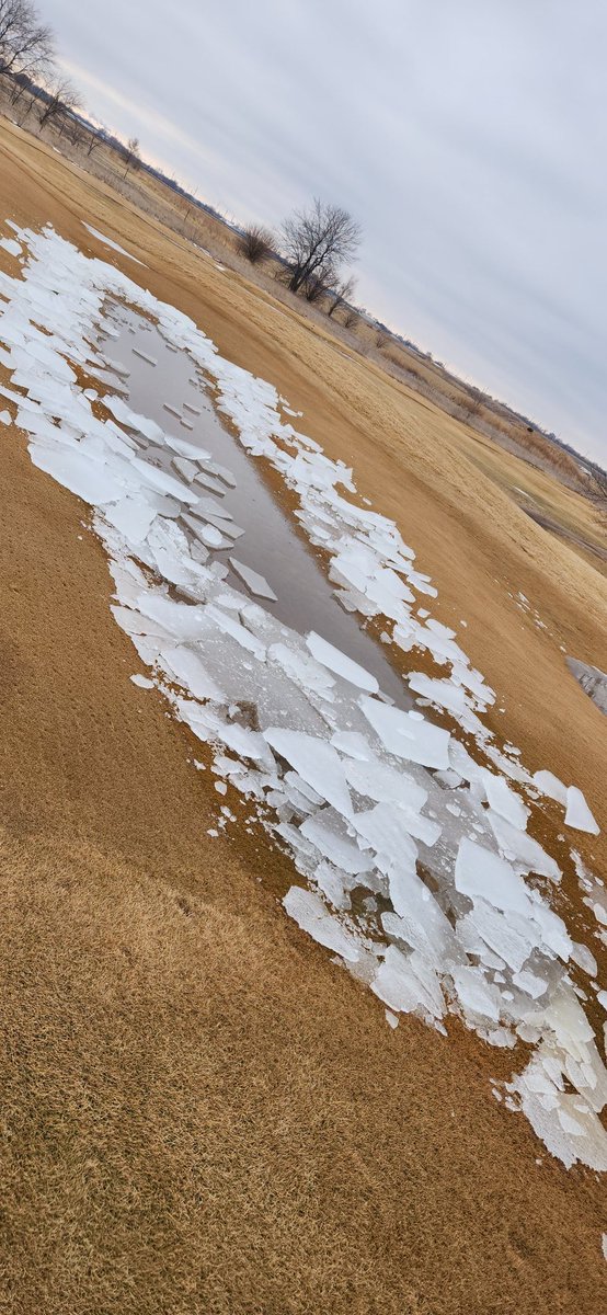 JoelHollingGolf's tweet photo. We're trying to get the ice off of a couple of greens before the next snow system!! https://t.co/1vAMnFThMW