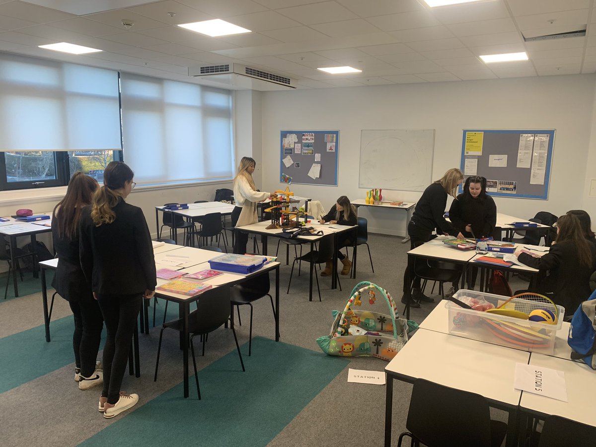 MrsDickson3's tweet photo. My Early Learning and Childcare class enjoying learning about types of play during their lesson today. https://t.co/dhxE4cFLX8