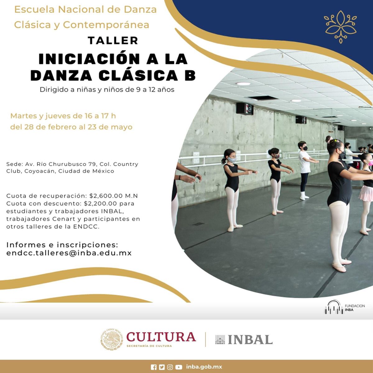 DanzadanceOrg's tweet photo. Las inscripciones para nuestros talleres @endcc siguen abiertas en el siguiente enlace👇
https://t.co/KFd8CgVDOR
@bellasartesinba @cenartmx
#danza #endcc #talleres #ballet #danzacontemporanea https://t.co/rvTaO5yoEx