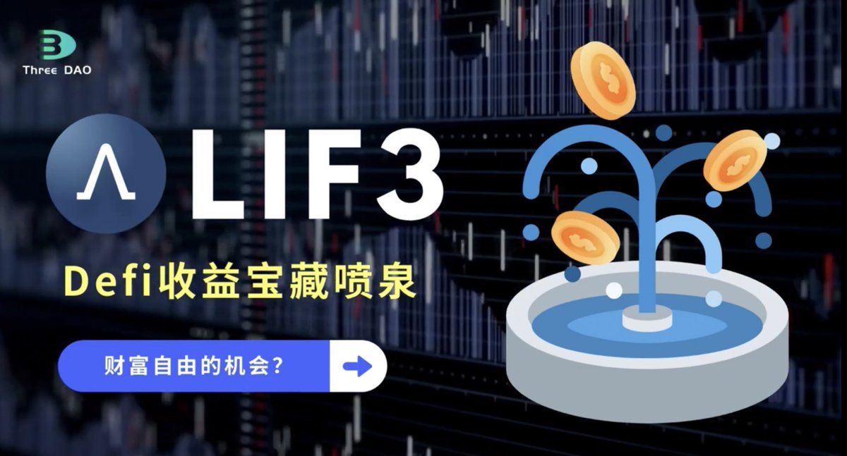 🔥Defi收益喷泉宝藏🔥

🏴‍☠️LIF3宝藏挖矿!
<a href="/Official_LIF3/">Lif3.com</a> 
✅保守低风险
✅高风险高收益
这里都可以找到你想要的赚钱方式。
点击视频了解LIF3的玩法!
👇👇👇
youtu.be/5JCN_cDEVA8

LIF3: The best way to earn money
Check the video about the introduction of LIF3
#DeFi #lif3 #tomb #Fantom