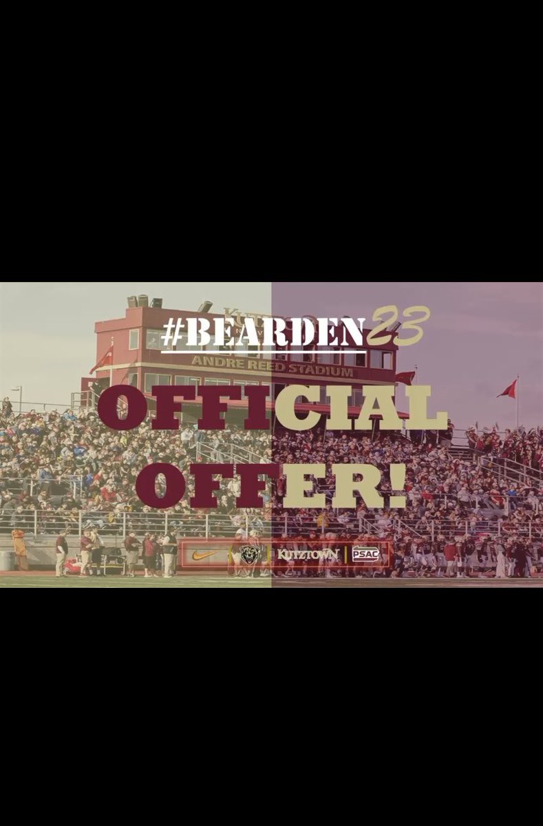 Connor Black (@connorb98529146) on Twitter photo After a great visit at Kutztown University I’m excited to receive and offer from <a href="/KUBearsFootball/">Kutztown Football 🐻</a>.
<a href="/CoachFargo_KUFB/">Eric Fargo</a>
<a href="/CoachWinicov/">Gordon Winicov</a>
<a href="/KUHC_Clements/">Jim Clements</a> After a great visit at Kutztown University I’m excited to receive and offer from <a href="/KUBearsFootball/">Kutztown Football 🐻</a>.
<a href="/CoachFargo_KUFB/">Eric Fargo</a>
<a href="/CoachWinicov/">Gordon Winicov</a>
<a href="/KUHC_Clements/">Jim Clements</a>