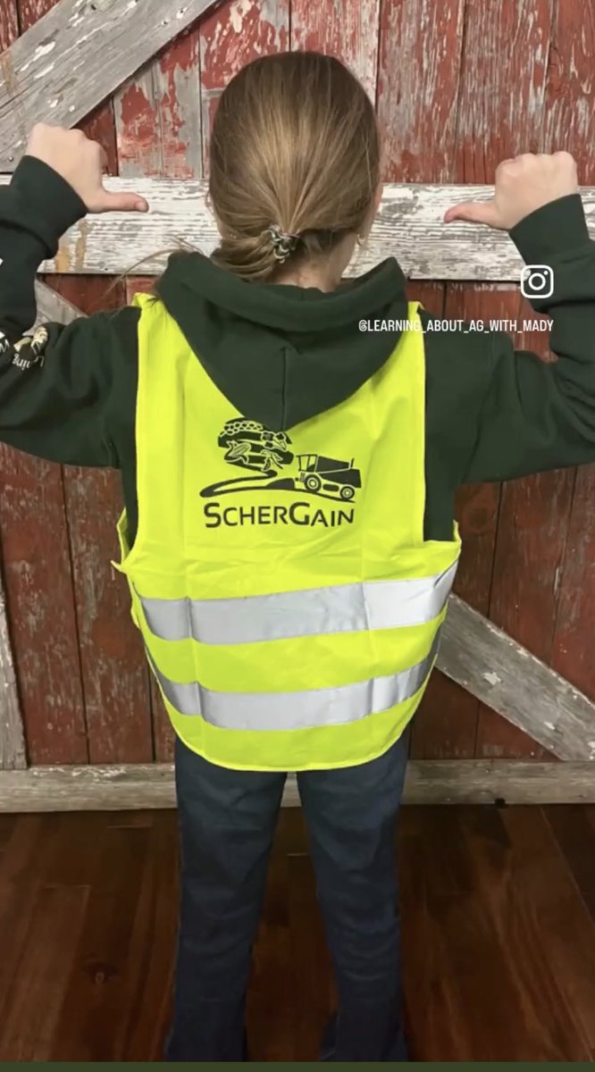 If you are at <a href="/MBAgDays/">Manitoba Ag Days</a> stop by for a safety vest for those kids. They are <a href="/AboutAgWithMady/">Learning About Ag With Mady</a> approved.