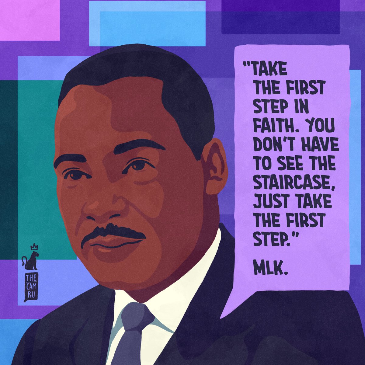 thecamru's tweet photo. Dr. Martin Luther King JR.
#thecamru 
#camru
#mlkday #mlkquotes #mlk #martinlutherking #blackartist #artlife #dopeblackart  #ukartists #dopeblackart #motivationalquotes https://t.co/sWWUtgai2M